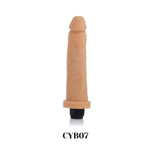 Prótesis em CyberSkin® 10 - 18,5x4,5cm com vibro Multivel. a prueba de agua /CYB07