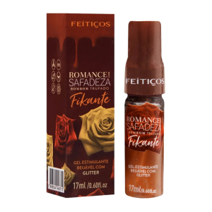 Romance con safadeza Fikante Bombom Trufado gel estimulante besable con glitter 17Ml Feitiços